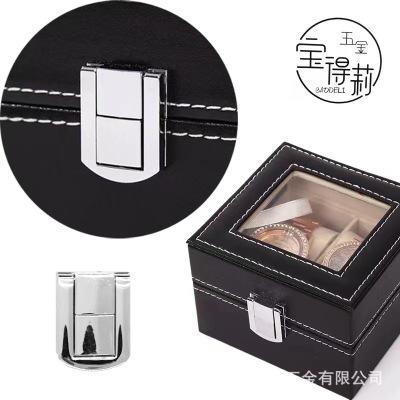 Luggage Buckle Gift Box Japanese-Shaped Lock Taiping Buckle Zinc Alloy Die Casting Hanging Plated Lock with Screws Factory Direct Sales