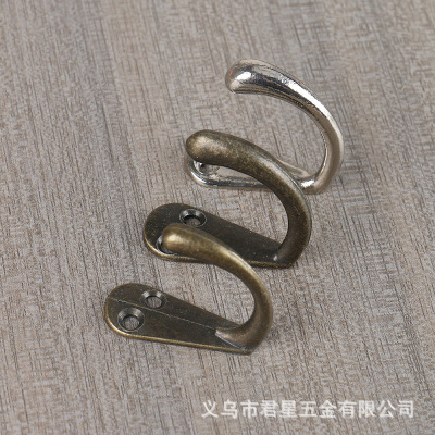 Kitchen and Toilet Household Hook Metal Hook Wall Iron Hook Mop Hook Creative Wall Hanging Hook Small Hook Clothing Hook