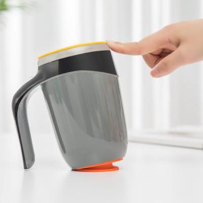 Dolphin Always-Standing Cup Multi-Color with Handle Magic Sucker Non-Pouring Coffee Cup 304 Stainless Steel Liner Tumbler Cup