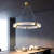 Nordic Soft Decoration Exhibition Hall Post-Modern Simple Living Room Chandelier Light Luxury Led Dining Room Bedroom