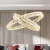 Italian-Style Light Luxury Crystal Chandelier Designer Post-Modern Simple Lamp in the Living Room Hall Fashion Elegant Bedroom Dining-Room Lamp