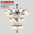 New Chinese-Style Chandelier Lamp in the Living Room Duplex Villa Simple Iron Bedroom Dining-Room Lamp Chinese Style Atmospheric Lamps