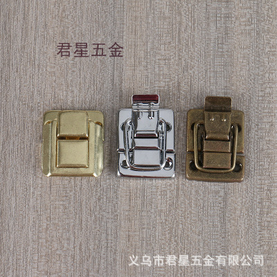 Three-Color Wooden Box Buckle Silver White Modern Latch of Bags and Suitcases Taiping Buckle Electroplating Metal Buckle Factory Direct Sales