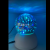 3D Christmas Colorful Color Changing round Ball Small Night Lamp Acrylic Crystal Colorful Gradient USB Small Night Lamp