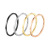 Cross Border Popular Couple Ultra-Fine Glossy Titanium Steel Female Ring Simple Food Tail Ring Ring Stainless Ornament