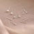 Needle Sterling Silver Men's and Women's Glossy round Beads Ear-Caring Anti-Allergy Little Girl's Silver Stud Earrings