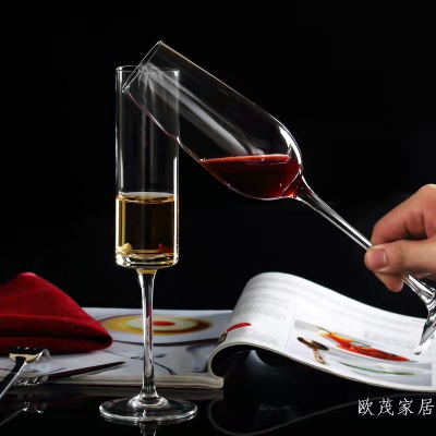 Elegant Red Wine Goblet Lead-Free Crystal Champagne Glass Exquisite Goblet Sparkling Wine Glass Bar Wine Glass