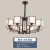 New Chinese-Style Chandelier Chinese Style Atmospheric Lamp in the Living Room Retro Vintage Restaurant Chandelier Creative Villa Hotel Lamps