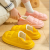 Autumn and Winter New Ankle Wrap Cotton Slippers Women's Home Warm Plush Lovers Shoes Eva Wholesale Confinement Lace Heel