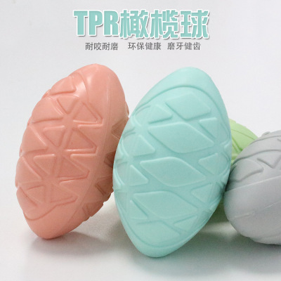 Factory Direct Sales New Pet Sounding Toy TPR Rubber Football Molar Teeth Bite-Resistant Interactive Dog Toy
