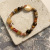 Original New Chinese Natural Book Stone Tiger Stone Agate Bracelet Female Retro Style Glaze Bracelet Ornament Wholesale