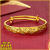 [Strip Printing] Free Ring Thai Bracelet for Women Ins Non-Fading Vietnam Placer Gold Antique Jewelry Bracelet