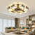 New Chinese Style Fabric Ceiling Lamp Package Combination Living Room Bedroom Dining-Room Lamp Hotel Tea House Villa Chinese Style Lamps