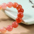 Jewelry Gradient Color Yanyuan Agate Bracelet Girls Niche Crimson Cute Single Circle round Beads Bracelet Wholesale