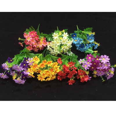 Dancing-Lady Orchid Artificial Flower Small Bouquet Engineering Vehicle Flower Home Decoration Wholesale