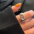 Ring Non-Fading Niche Metal Texture Ornament High-Grade Hollow Index Finger Ring Trendy Versatile Accessories Simple