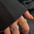 Ring Non-Fading Niche Metal Texture Ornament High-Grade Hollow Index Finger Ring Trendy Versatile Accessories Simple