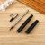 All Black Oblique Ballpoint Pen Signature Pen Frosted Advertising Marker Metal Roller Pen Fixed Logo Factory Direct Supply
