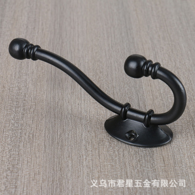 American Bronze Clothes Hook Single Coat Hook behind the Door Back Wall Hook European Creative Wall Hanging Wooden Hang