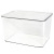 Transparent Storage Box PET Plastic Storage Box with Lid Moisture-Proof Dustproof Grains Snack Underwear Storage Box