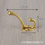 New Chinese Style Clothes Hook Metal Rear Hook Copper Cloakroom Cabinet Hook Wall Hook Single