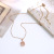 Korean Style 18K Rose Gold Flexible Hexagram Necklace Female Ins Trendy Personal Influencer Hot Clavicle Chain Titanium Steel Ornament