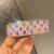 Korean Grid Barrettes Side Clip Press Clip Ins Crystal Rhinestone Girl BB Clip Barrettes Cropped Hair Clip