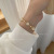 Simple Opal Heart Bracelet Female Ins Fashion Lady Personality New Adjustable Bracelet Wholesale