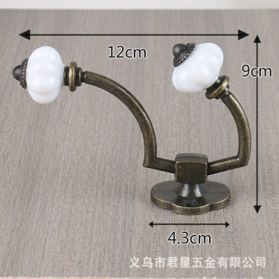 European Style Hook Retro Creative Double Hook Clothes Clothes Hook Coat Hook Wall Hanging