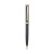 Exclusive for Cross-Border Black Bright Gold and Silver Pieces Metal Ball Point Pen Metal Rotating Ballpoint Pen Hotel Business Gift Pen