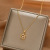 Korean Style 18K Rose Gold Flexible Hexagram Necklace Female Ins Trendy Personal Influencer Hot Clavicle Chain Titanium Steel Ornament