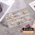 Double-Layer Jewelry Box Household Ring Necklace Jewelry Storage Box Decoration Portable Transparent High-End Earrings Box