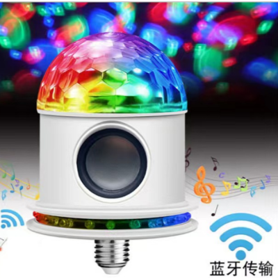 Factory direct sales Bluetooth speaker connection 6-color light and sound control,  Bluetooth colorful lights