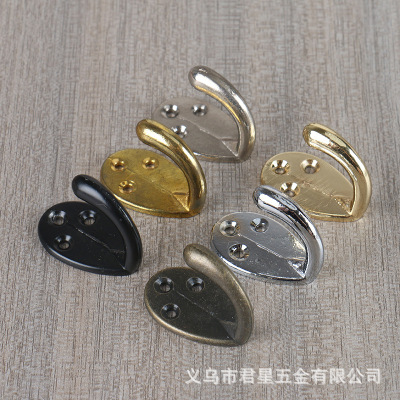 Hardware Coat and Cap Thick Zinc Alloy Small Single Hook Wall Clothes Hook Kitchen Toilet Hook