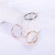 Factory Fashion Aperture All-Match Simple Bracelet N Ring Titanium Steel 18K Rose Gold Couple Couple Rings Gift Wholesale