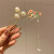 Linglan Hairpin Ancient Style Hairpin Versatile Simple Coiled Hair Retro Hairpin Ming Song Pearl Chalcedony Tassel Buyao