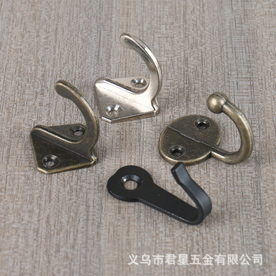 Hat-and-Coat Hook Punch-Free Bathroom Kitchen Single Hook Storage Clothes Hanging Ornament Simple and Versatile Clothes Hook