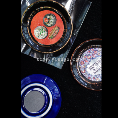 Ceramic Tourist Souvenir/Custom Decorative Tray/Factory Direct Sales Featured City Memorial Refrigerator Stickers