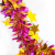 1.5m PET Christmas wired tinsel garland available in multiple colors colorful tinsel garland with star shaped sequins