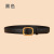 New Two-Layer Leather Ladies' Pin Buckle Belt Casual All-Match Retro Leather Belt Women's Japanese Buckle Jeans Strap