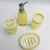 Plastic Cup Toothbrush Holder Lotion Bottle Soap Dish Trash Can Toilet Brush Bath Supplies Bathroom Set Six-Piece Set