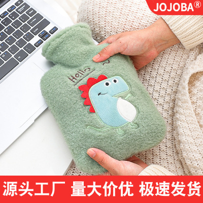 New Cartoon Plush Hot Water Bag Thickened Water Injection Student Female Hand Warmer Portable and Cute Mini Hand Warmer Wholesale