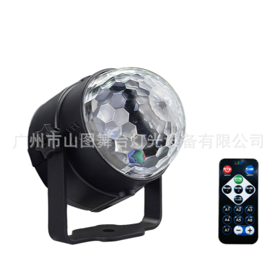  LED remote control magic ball light crystal ball light colorful rotating stage laser light KTV stage light