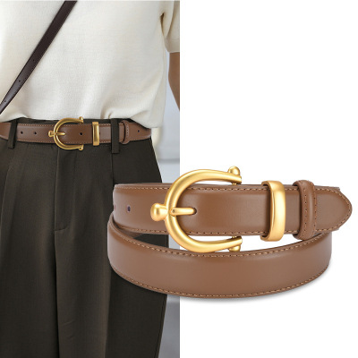 Korean Style Belt Women's Jeans Simple All-Match Belt Women's New Ornament Korean Fashion Student Pant Belt