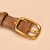 New Two-Layer Leather Ladies' Pin Buckle Belt Casual All-Match Retro Leather Belt Women's Japanese Buckle Jeans Strap