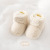 22 New Autumn and Winter Fleece-Lined Thickened Baby's Shoes Soft Bottom Non-Slip Toddler Shoes Newborn Children's Shoes and Socks Solid Color Coral Fleece