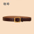 New Two-Layer Leather Ladies' Pin Buckle Belt Casual All-Match Retro Leather Belt Women's Japanese Buckle Jeans Strap