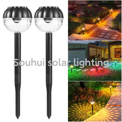 Solar Lawn Lamp Solar Garden Lamp Outdoor Solar Ground Lamp Light and Shadow Lamp Solar Decorative Lamp