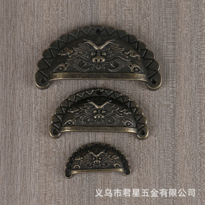 Handle Wholesale Antique Faucet Semicircle Alloy Handle Furniture Cabinet Pharmacy Drawer Handle Semicircle Shell