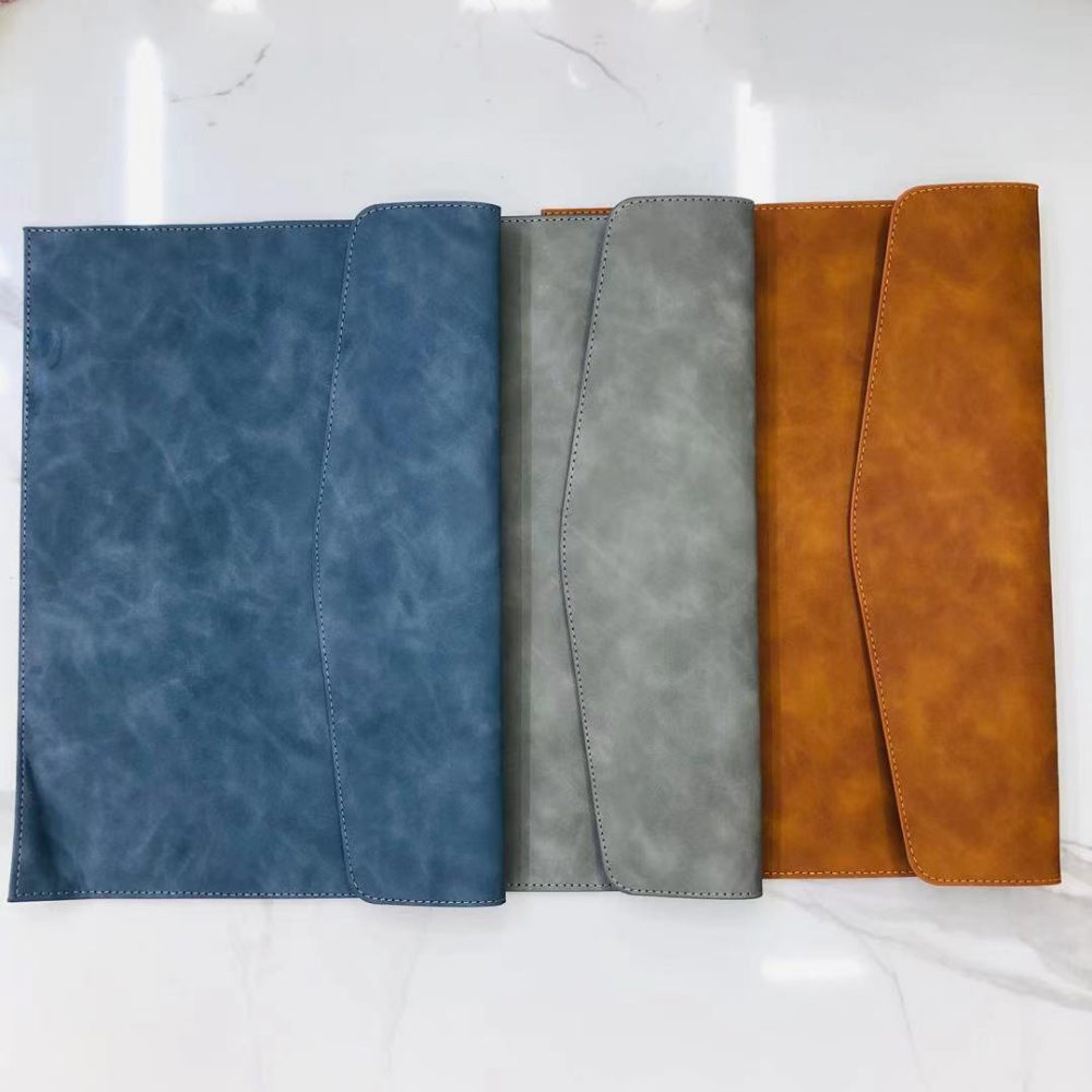 A4文件袋高档PU皮面商务文件夹资料袋可定制LOGO